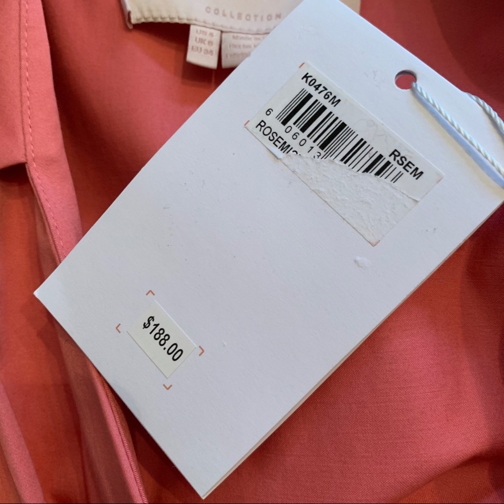Gal Meets Glam Heather Wrap Fit & Flare Dress Pink 4 NWT - Picture 6 of 11